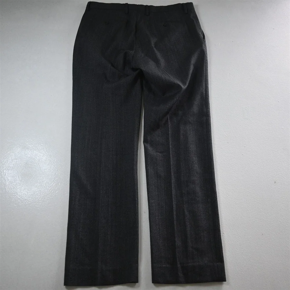 Banana Republic 34x34 Gray Heather 100% Wool 673154 Modern Slim Dress Mens Pants